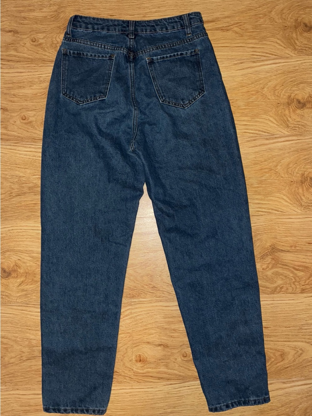 Classic High-Waist Dark Blue Women’s Jeans - Picture 2 of 2